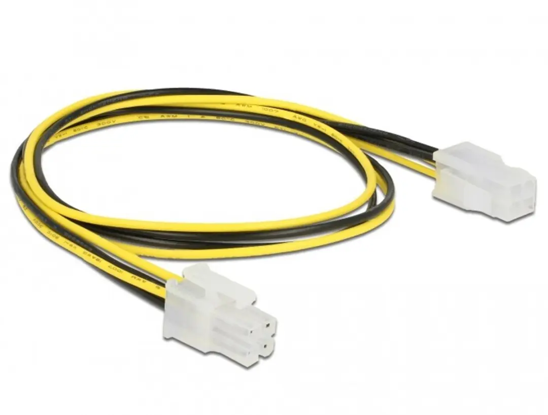 Delock P4 4-pin Male naar Female Verlengkabel 50 cm