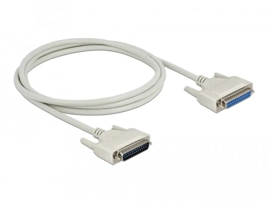 Delock Serial Kabel D-Sub 25 M-F 2m - Beige