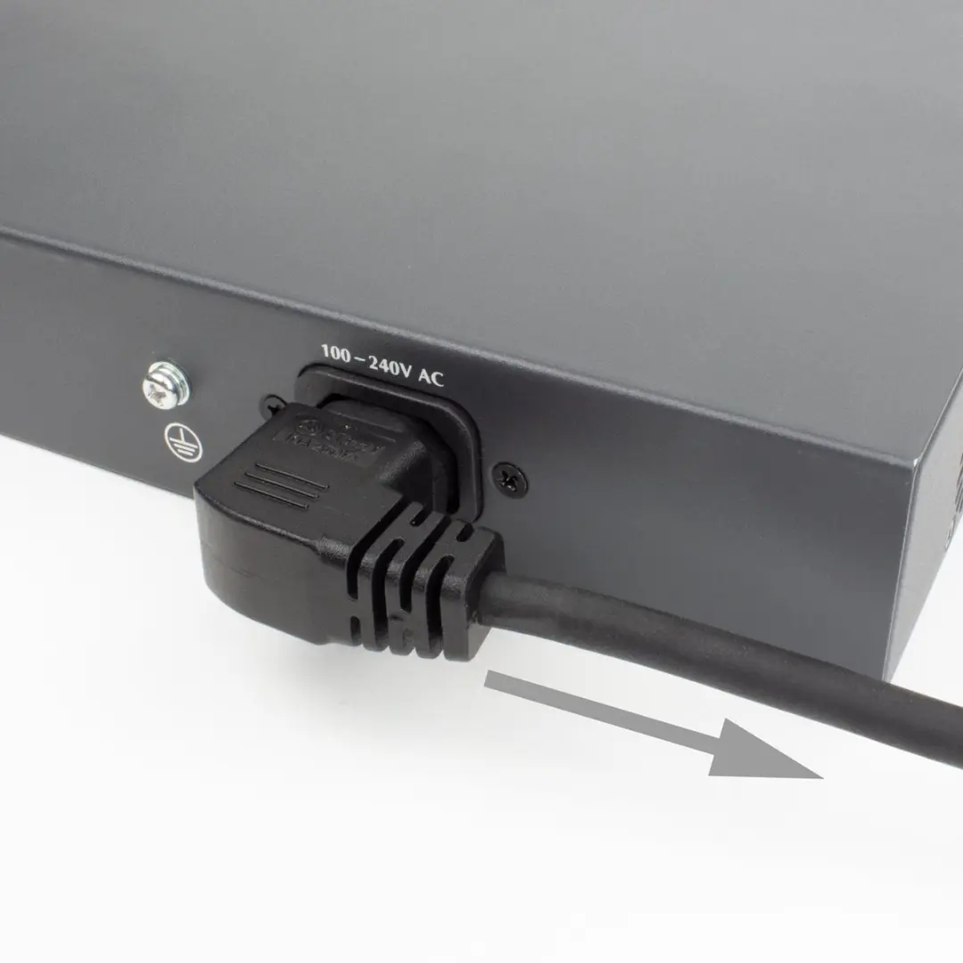 ACT AK5356 Netsnoer C14-C15 1,2m - Zwart