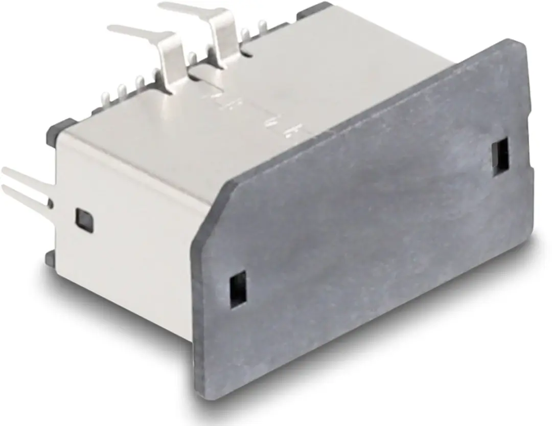 Delock USB Type-E Key A 20-pins Vrouwelijk Verticaal SMT - Zwart