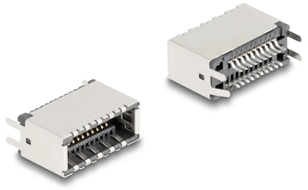 Delock USB Type-E Key A 20-pins Vrouwelijk Verticaal SMT