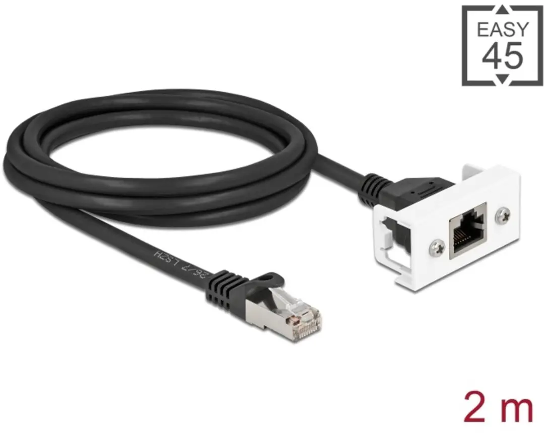 Delock Network Extension Kabel Cat.6A 2m