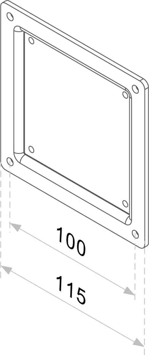 Neomounts FPMA-VESA100 VESA-adapter 10-30" - 25kg - Zwart