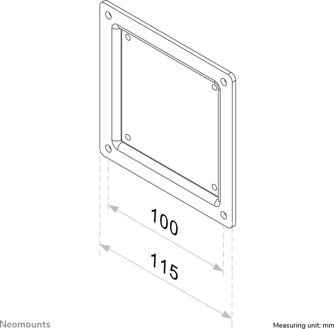 Neomounts FPMA-VESA100 VESA-adapter 10-30" - 25kg - Zwart