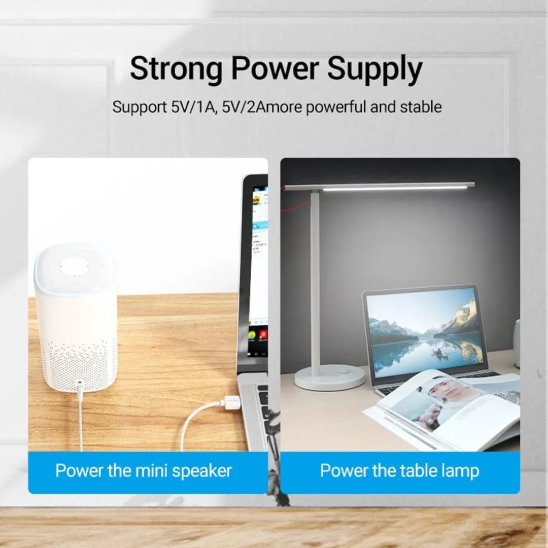 Vention CEX Wit 1m USB-A naar DC 3.5mm