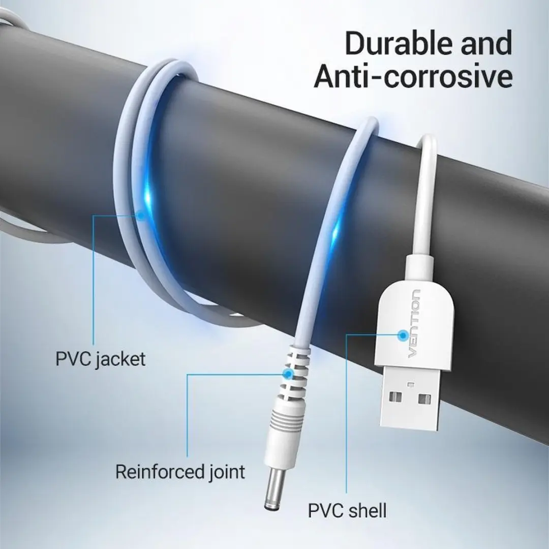 Vention CEX Wit 1m USB-A naar DC 3.5mm