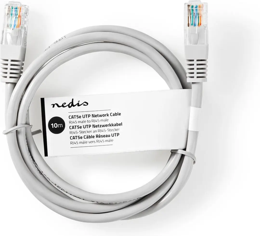 Nedis CAT5e Netwerkkabel 10m - Grijs