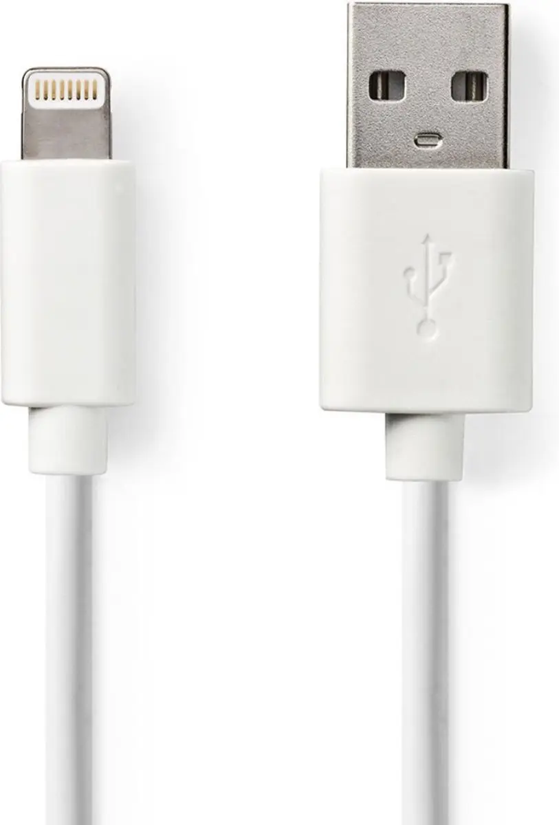 Nedis Lightning Kabel USB-A 1m - Wit