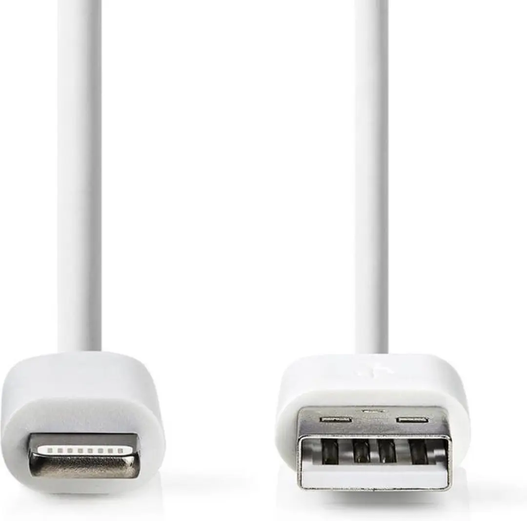 Nedis Lightning Kabel USB-A 1m - Wit