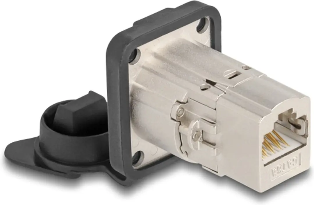 Delock D-Type RJ45 Cat.6A STP IP66 Connector - Zilver