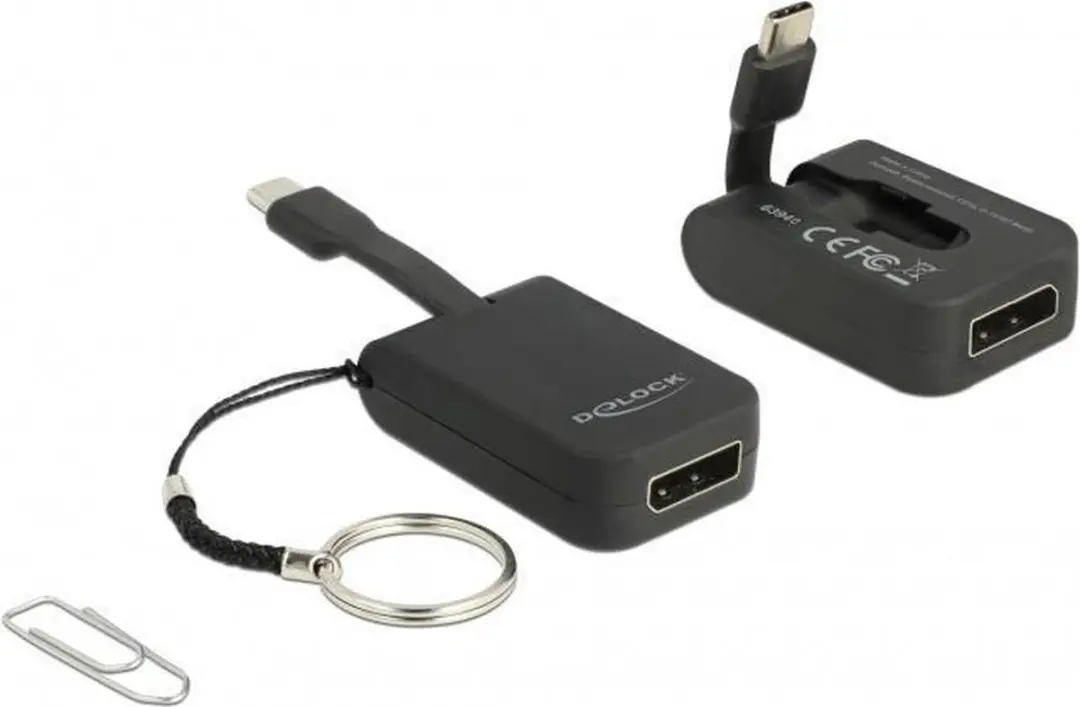 Delock USB-C naar DisplayPort Adapter 4K 60Hz - Zwart