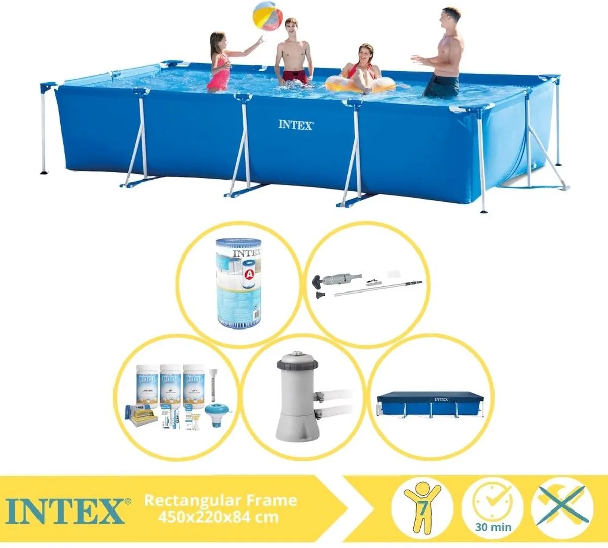 Intex 28273NP Opzetzwembad 450x220x84cm