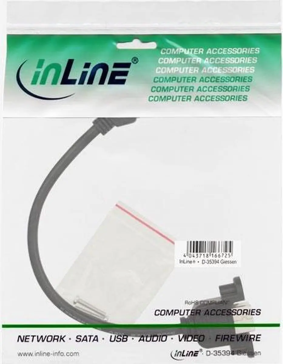 InLine 33441F Kabeladapter - Zwart
