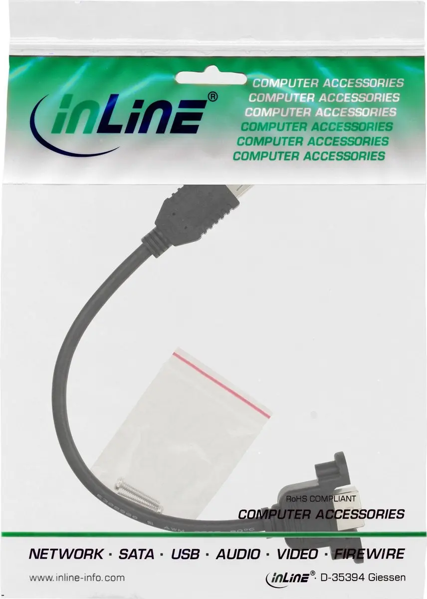 InLine 33441F Kabeladapter - Zwart