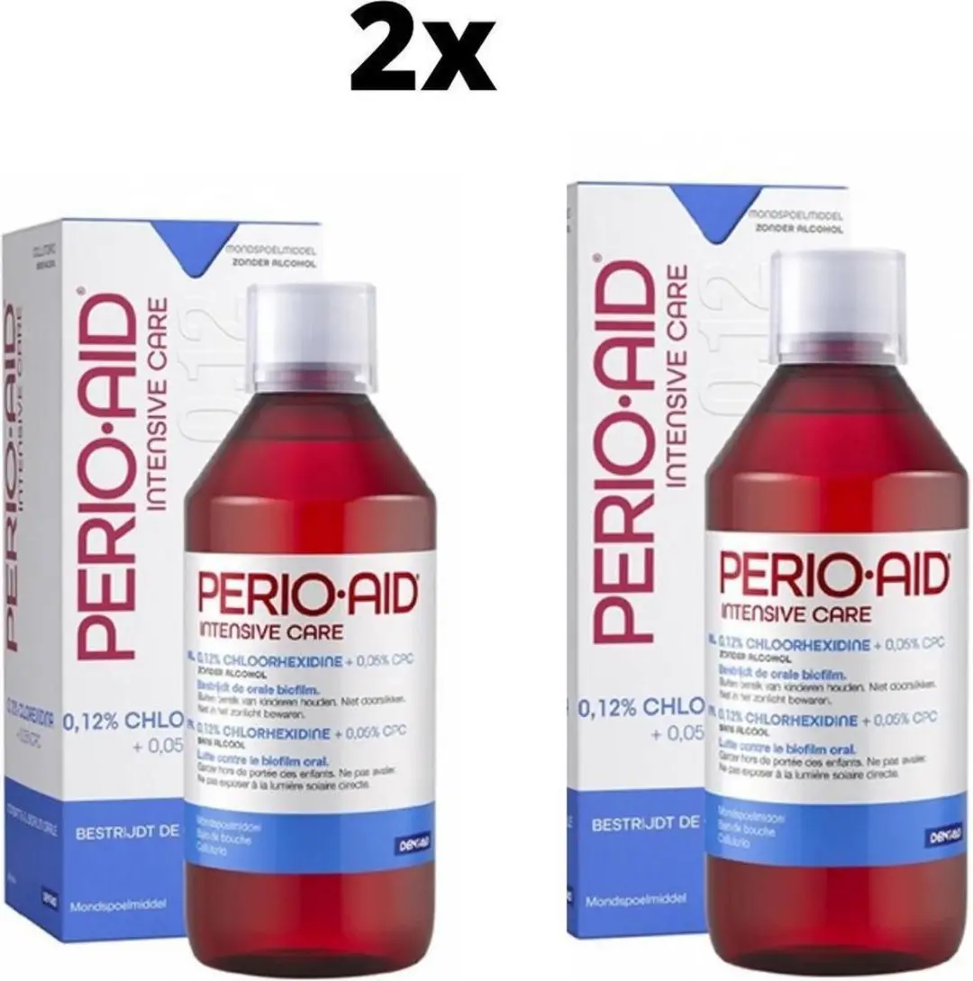2x Perio-Aid Intensive Care Mondspoelmiddel 0,12%
