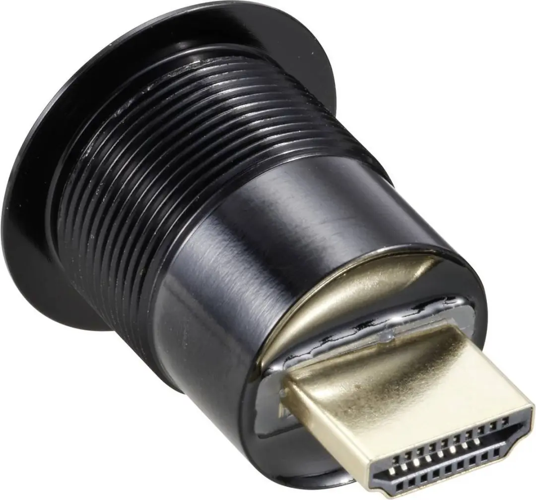 Tru Components TC-11980460 HDMI-paneeladapterbus - Zwart