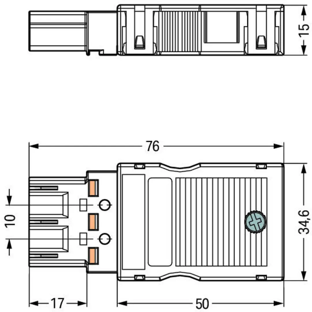 WAGO 770-113 Netstekker WINSTA MIDI