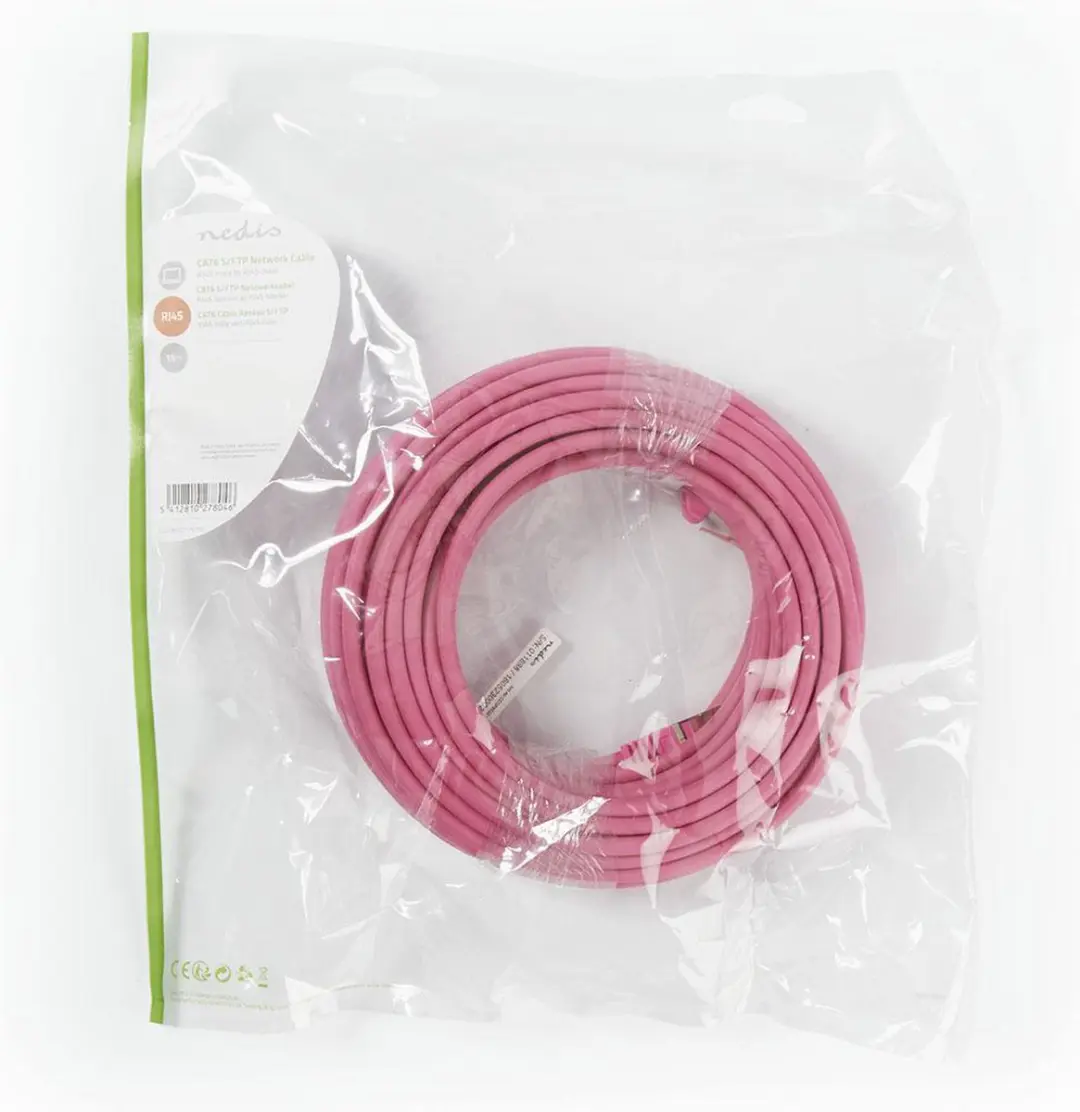 Nedis CAT6 Netwerkkabel CCGP85221PK150 - 15m - Roze
