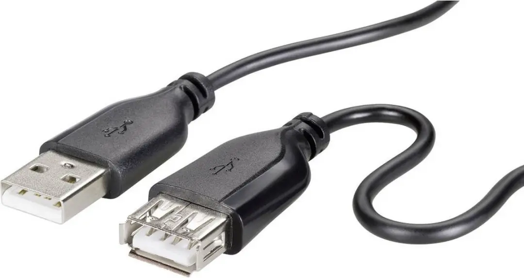 Renkforce USB 2.0 USB-A Kabel RF-4080795 - 1m - Zwart