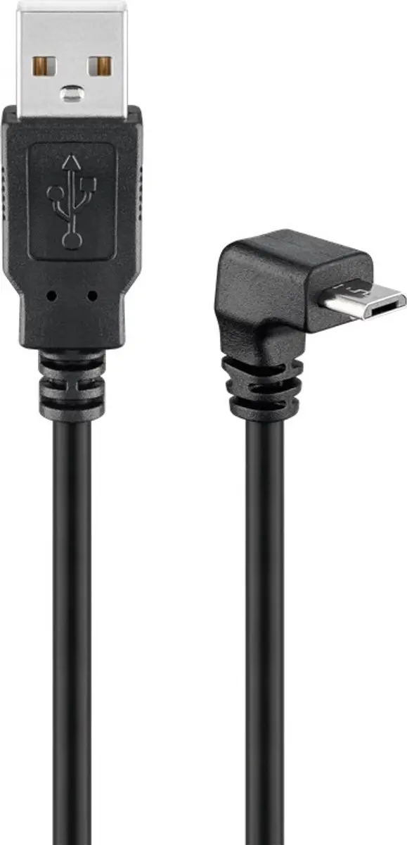 Goobay USB A naar USB micro B Haaks 1,8m - 10 Stuks