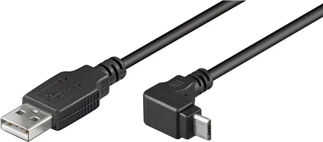 Goobay USB A naar USB micro B Haaks 1,8m