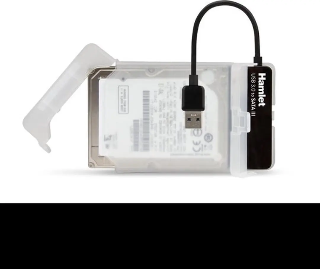 Hamlet XADU3SATA USB 3.0 SATA III Tussenstuk - Zwart