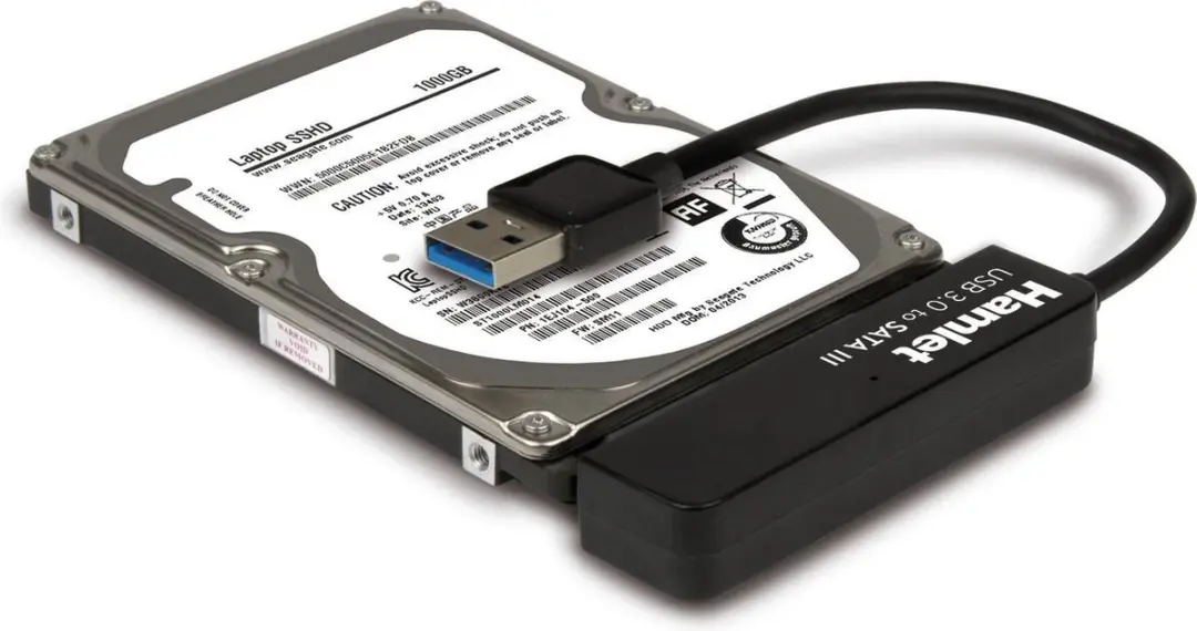 Hamlet XADU3SATA USB 3.0 SATA III Tussenstuk - Zwart