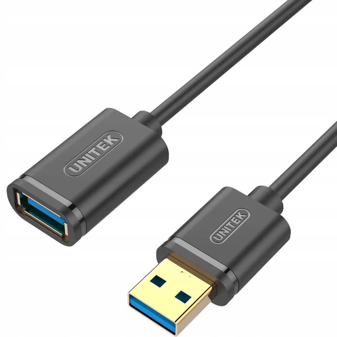 Unitek USB 3.0 AM-AF Kabel 2m - Zwart