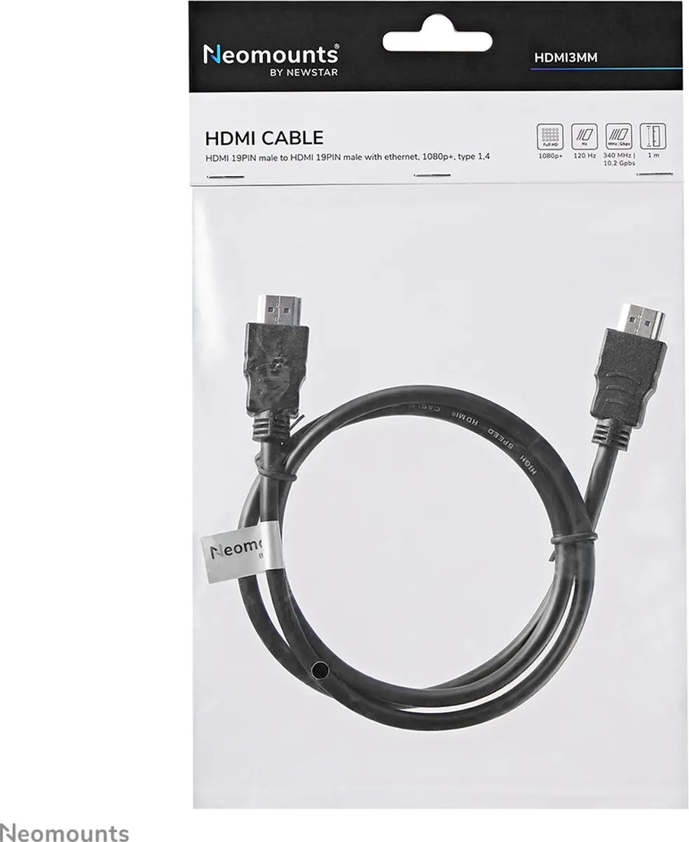 Neomounts HDMI 14 Kabel 1m - Zwart - afbeelding 6 van 6