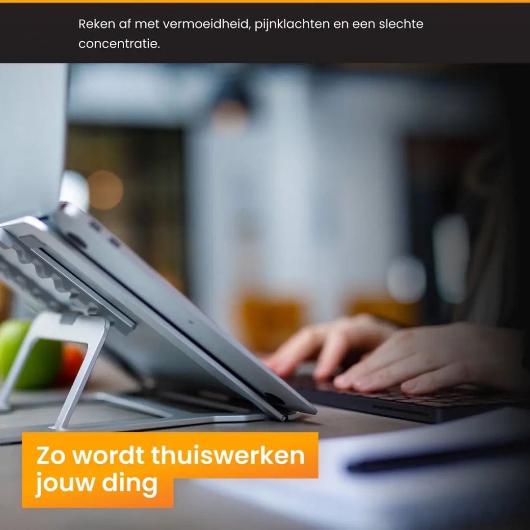 R2B Laptopstandaard Verstelbaar 10-17" - Zilver