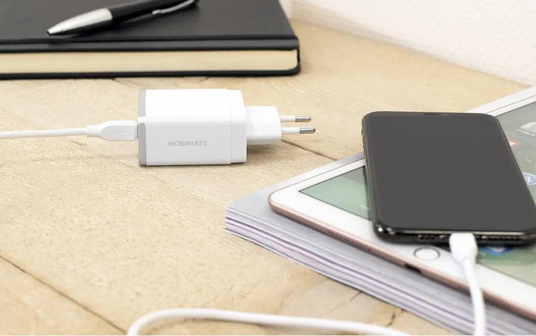 Mobiparts USB-C Kabel 3A/60W 1m - Wit