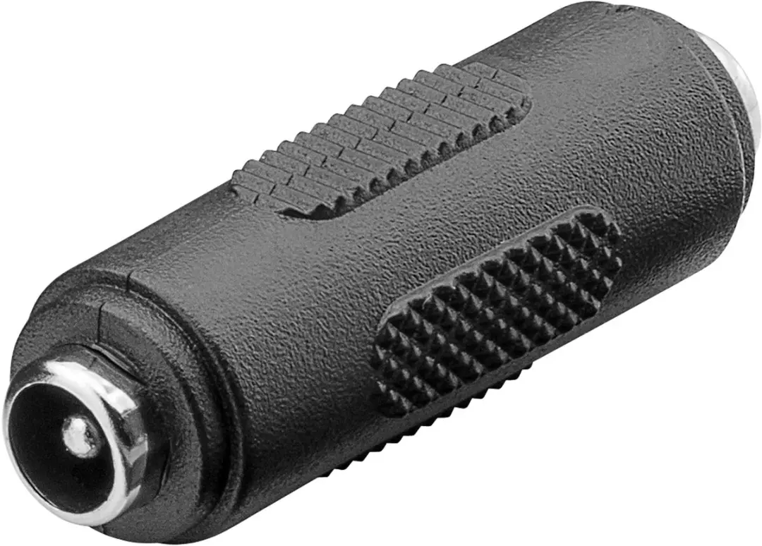 Goobay DC Plug Koppelstuk 5,5x2,1mm - 10 Stuks - Zwart