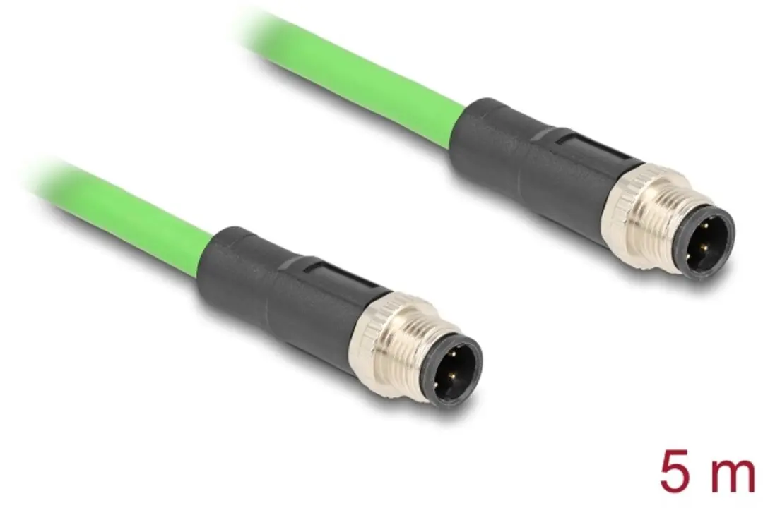 Delock M12 D-coded Kabel 4-pin M-M