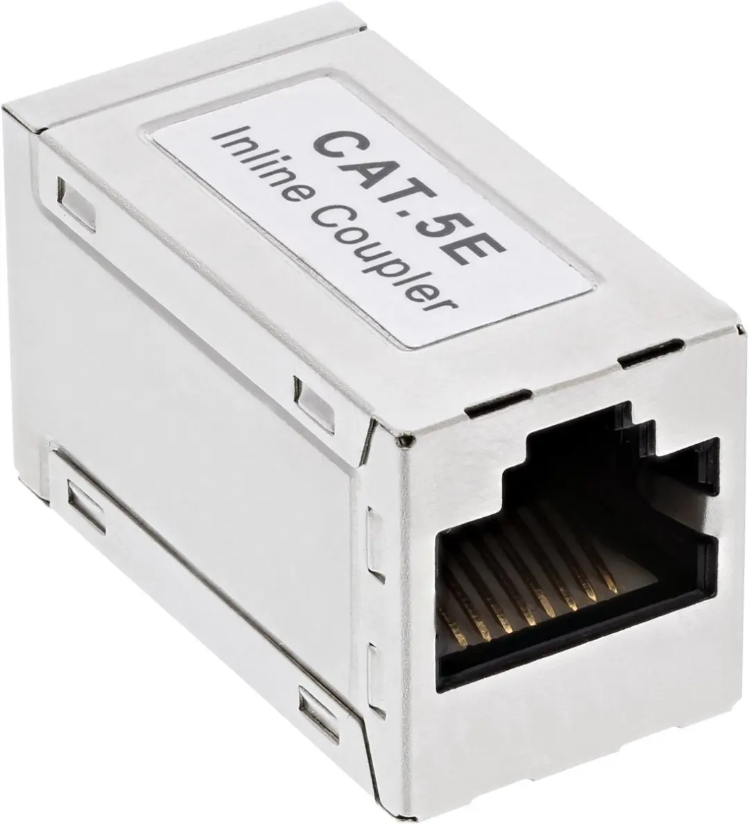 InLine Metalen Patchkabelkoppeling Cat.5e 2x RJ45