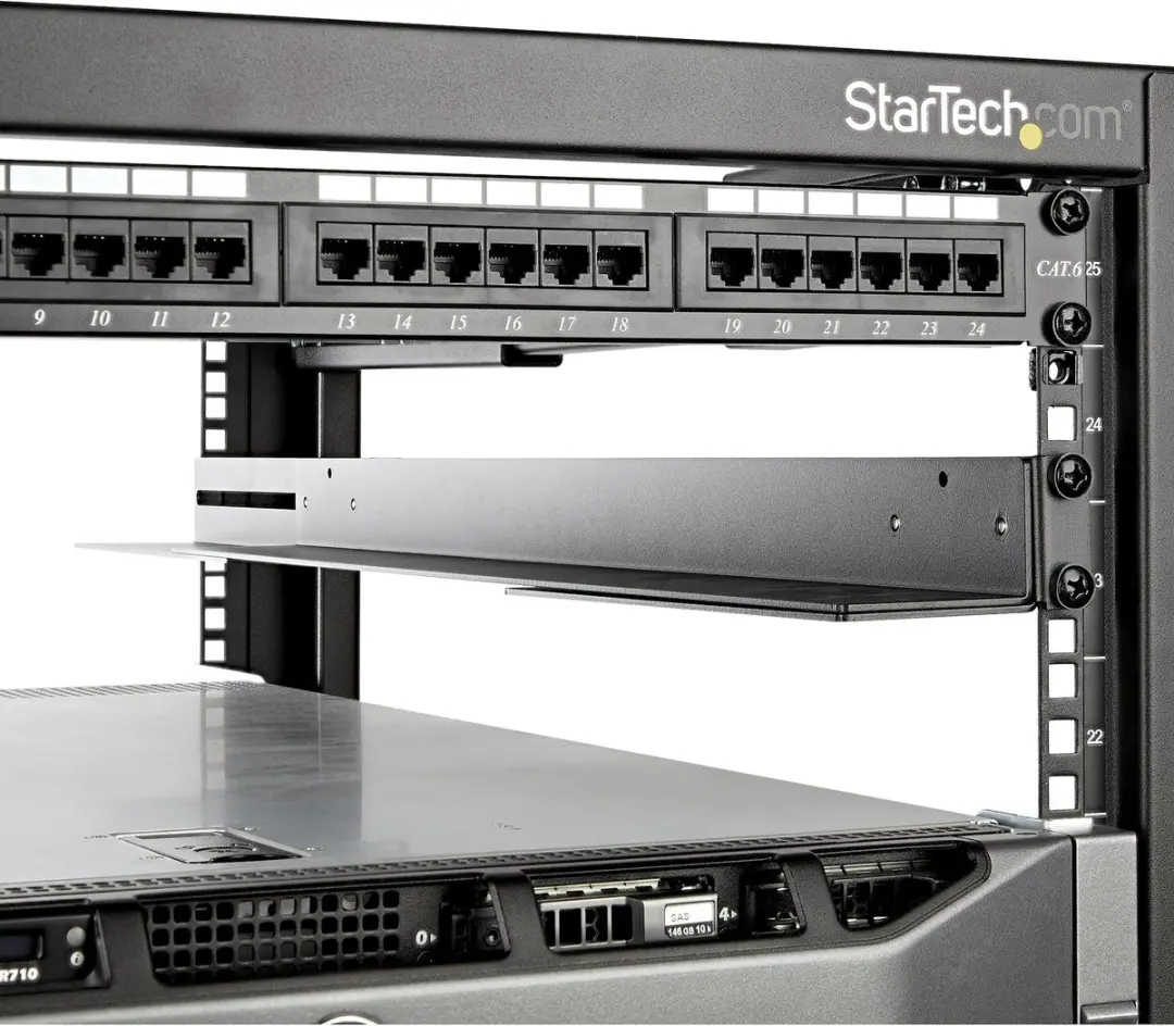 Startech 1U Server Rack Rails UNIRAILS1UB - Zwart