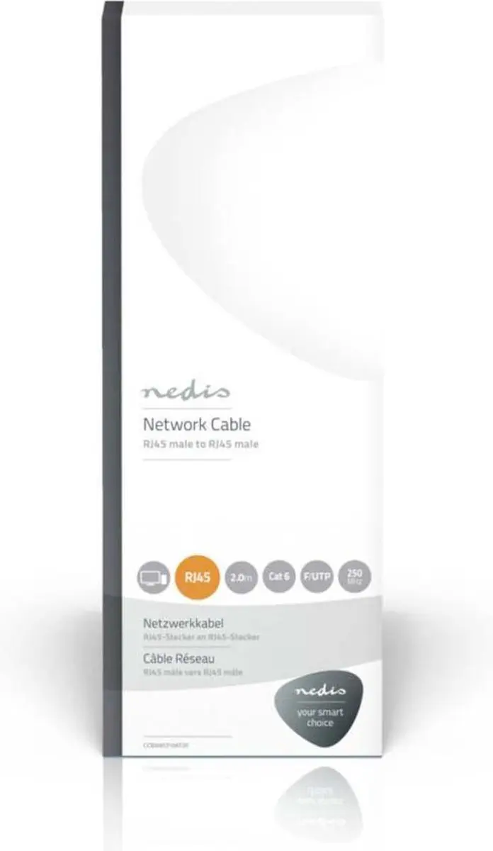 Nedis CAT6 Netwerkkabel CCBW85210AT20 - 2m - Antraciet