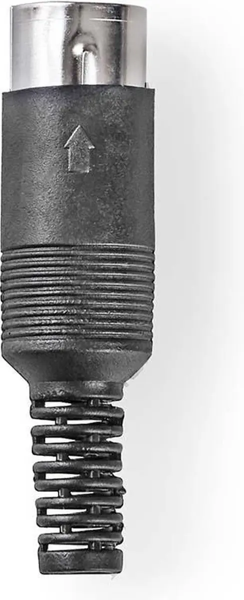 Nedis DIN-Connector Recht Male Vernikkeld 6.0mm - 25 Stuks