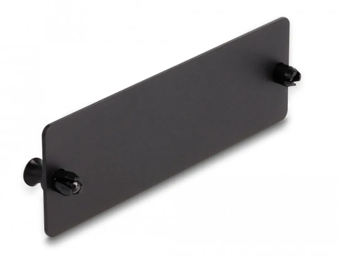 Delock Fiber Optic Blind Panel - Zwart