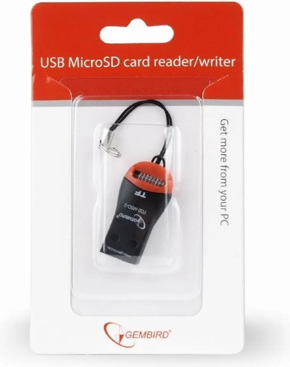 Gembird FD2-MSD-2 MicroSD Kaartlezer - USB 2.0 - Multi colour