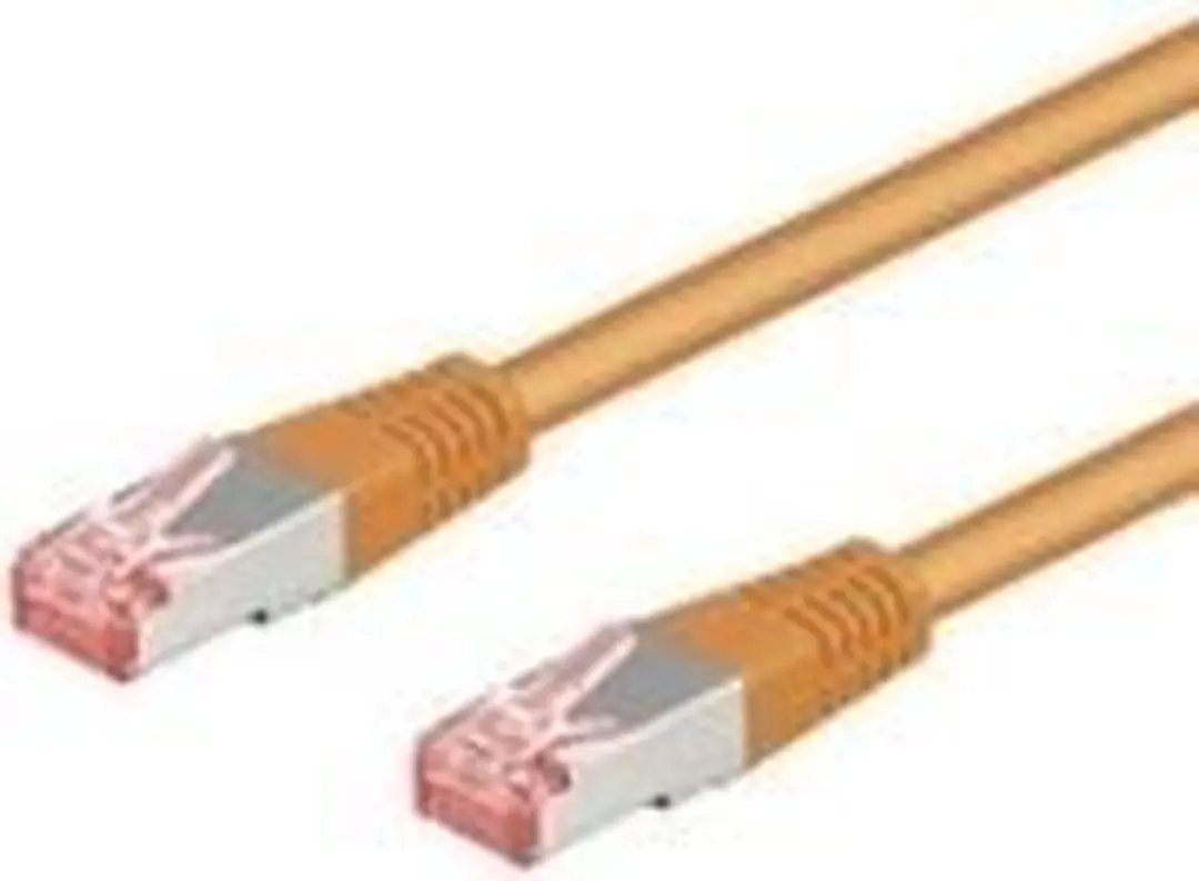 Goobay S/FTP CAT6 Netwerkkabel - 7,5m - Oranje - 10 Stuks