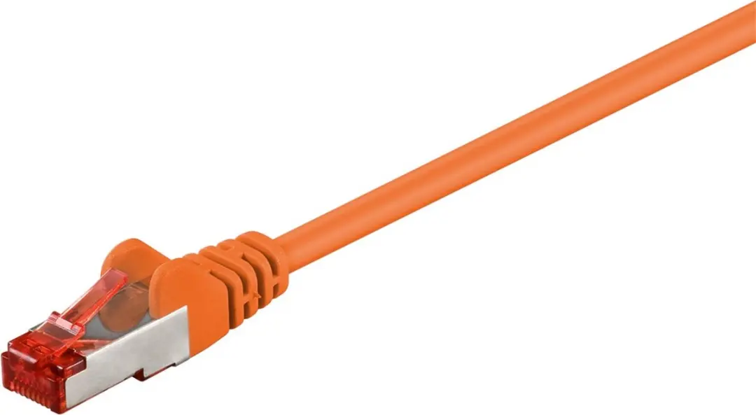 Goobay S/FTP CAT6 Netwerkkabel - 7,5m - Oranje - 10 Stuks