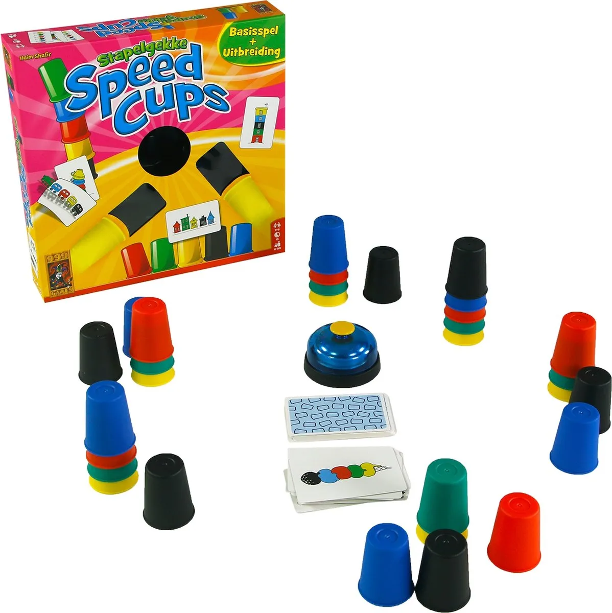 999 Games Stapelgekke Speed Cups Actiespel 999-CRA10 - 43 Kaarten 30 Bekers - afbeelding 6 van 6