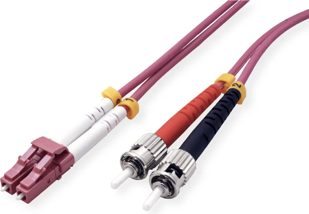 Value F.O. Kabel 50/125µm OM4 LC/ST LSOH - 2m Violet