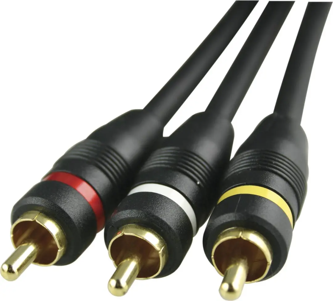 Deltaco MM-28A Audiokabel 2x3 RCA - Verguld - 3m