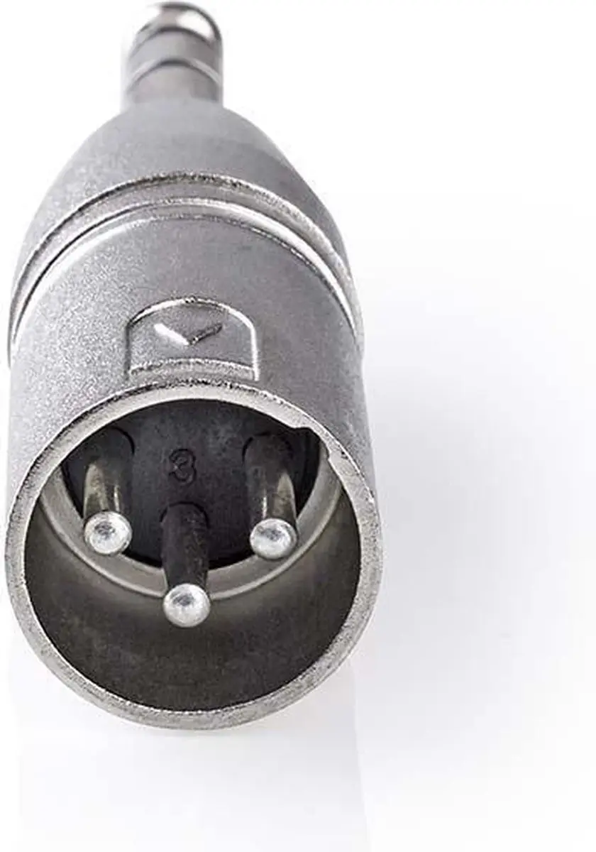 Nedis XLR-Adapter 3-Pins Male 6,35mm Male - 10 Stuks