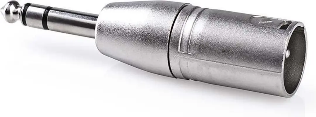 Nedis XLR-Adapter 3-Pins Male 6,35mm Male - 10 Stuks