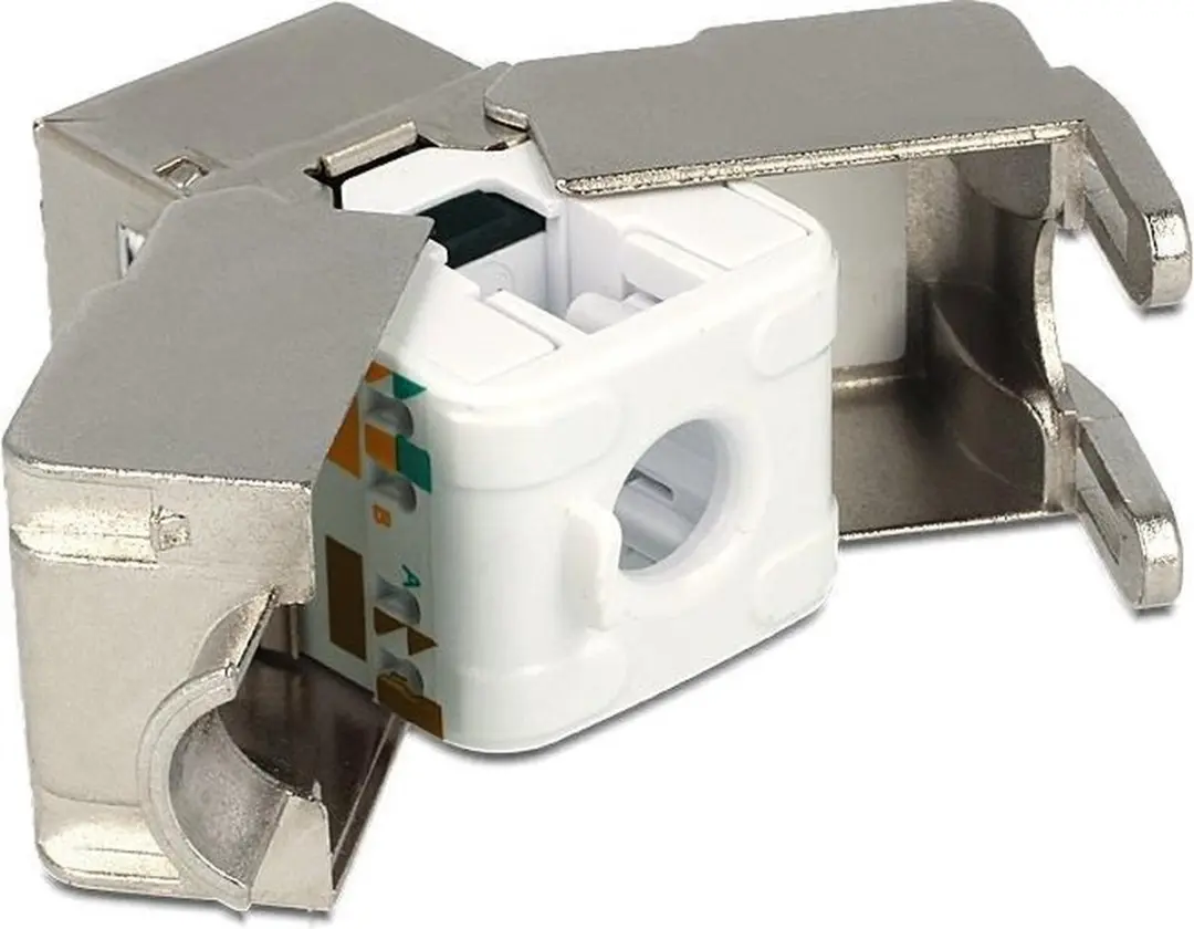 Delock STP CAT6 Keystone Module RJ45 - LSA Metaal - Grijs