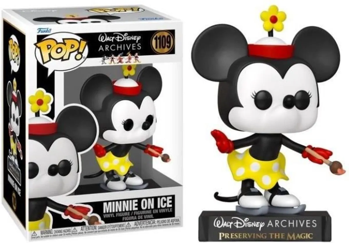 Funko Disney POP! Minnie On Ice Minnie Mouse Verzamelfiguur - 9cm - Multicolours