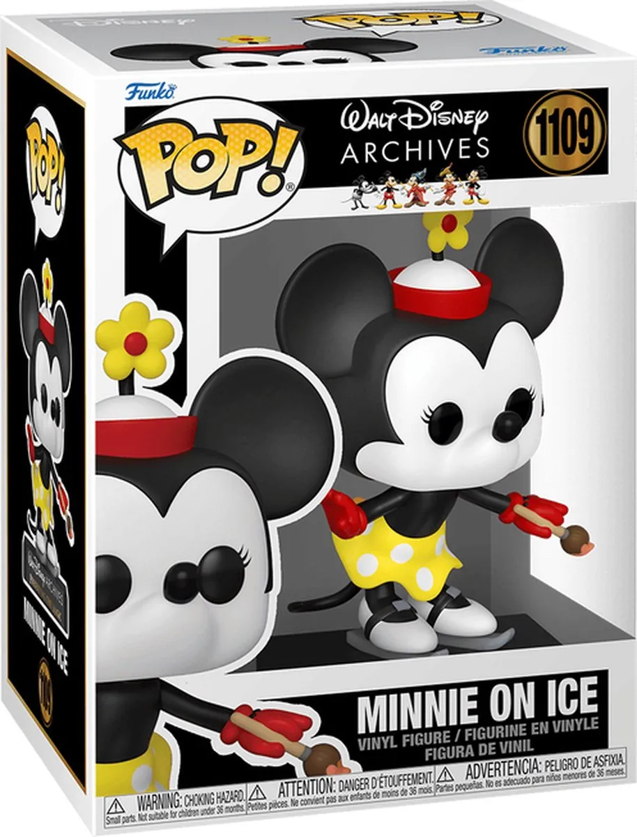Funko Disney POP! Minnie On Ice Minnie Mouse Verzamelfiguur - 9cm - Multicolours