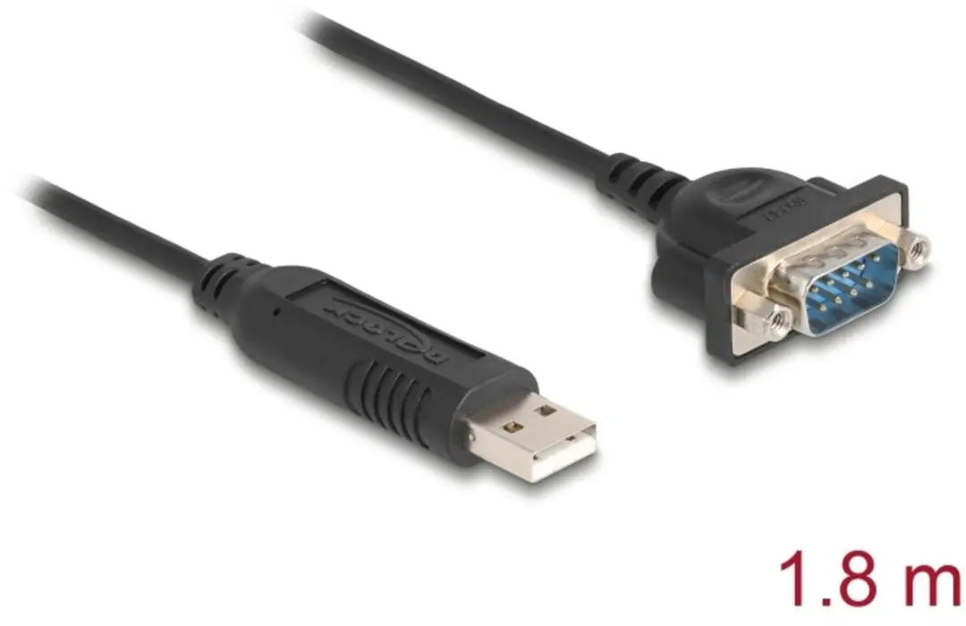 Delock USB 2.0 naar D-Sub 9 RS-232 Adapter